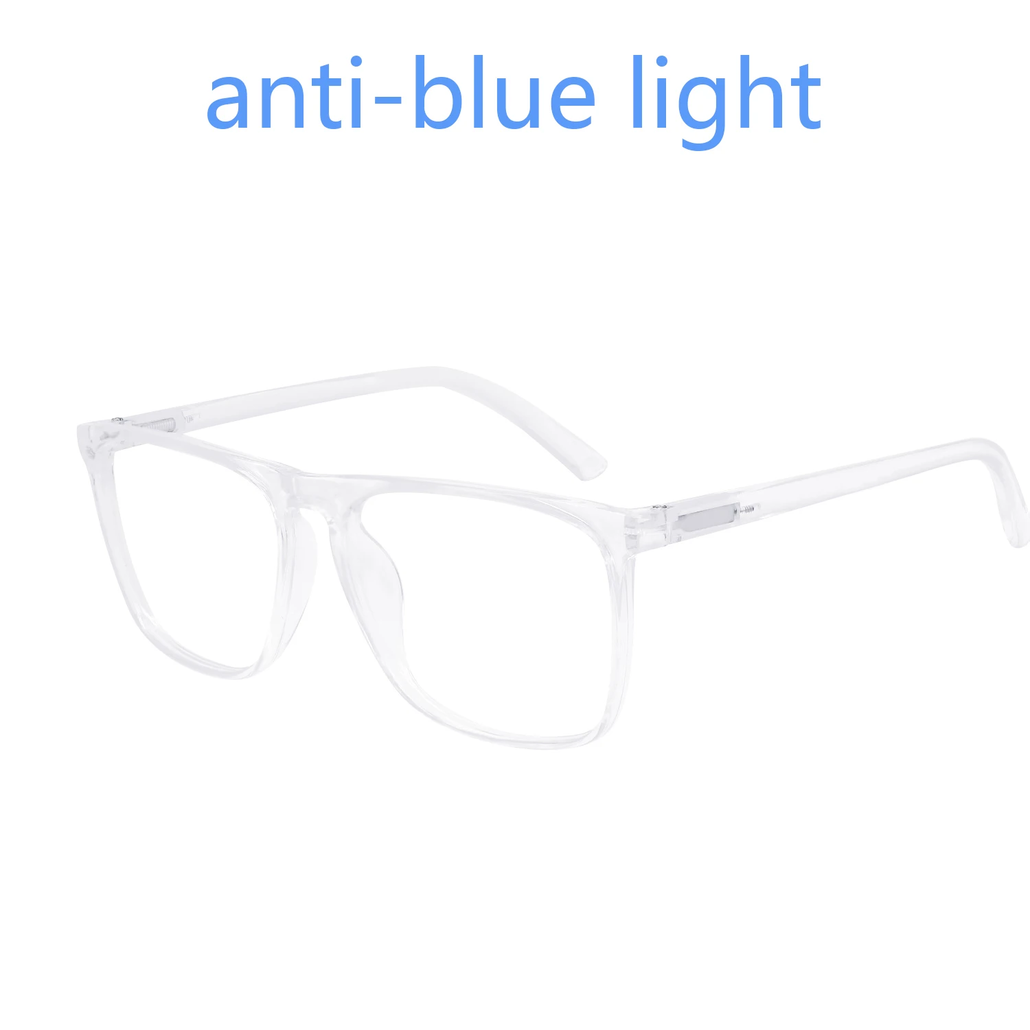 Eyeglasses Reading Glasses Men Large Square Blue Light Blocking Presbyopia Optical Anti Glare Computer Glasses Frame +1.0 To+6.0