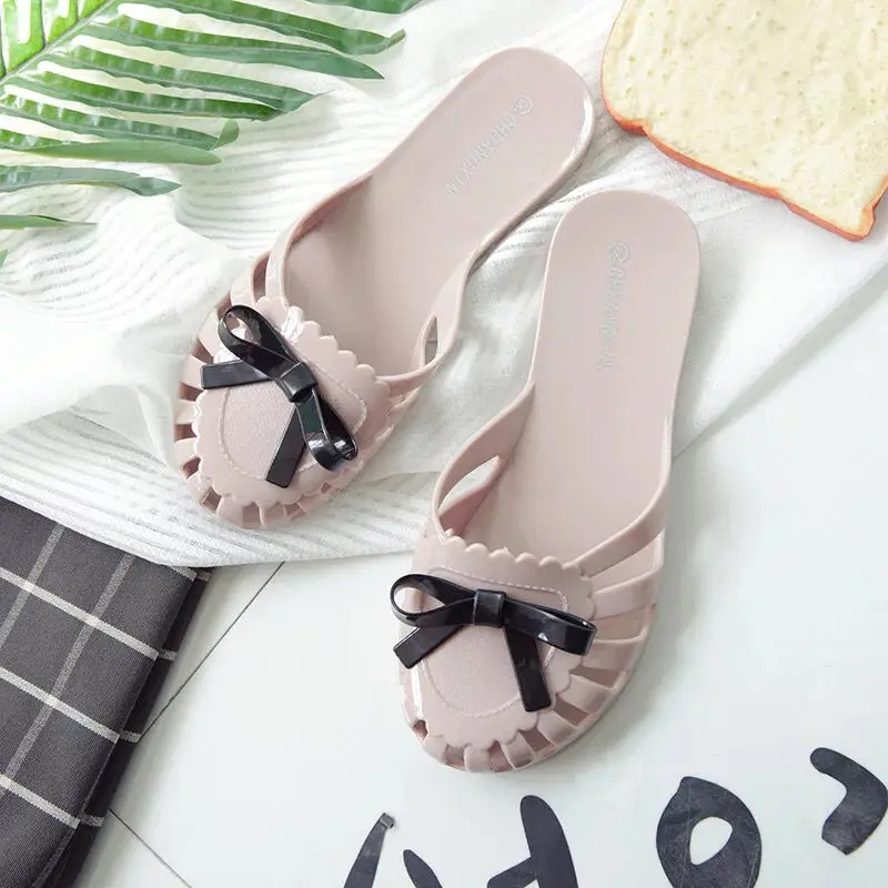 Frauen Plattform Hausschuhe 2021 Sommer Neue Marke Damen Maultiere Hochzeit Schuhe Partei Sandalen Zapatos De Mujer Gelee Rutschen Garten Verstopfen