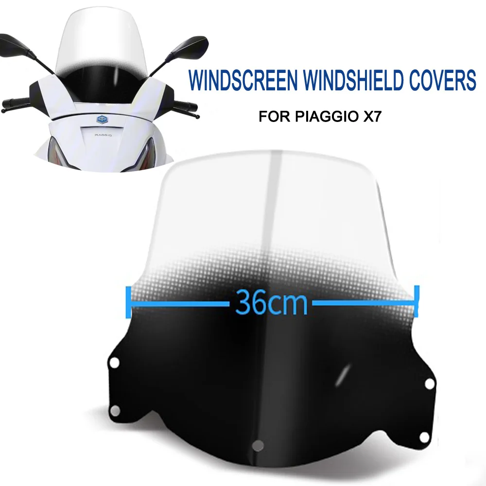 

Motorcycle Windshield Wind Deflector Windscreen For Piaggio X7 VESPA X7