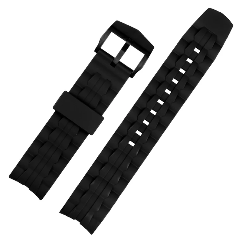 Rubber watchband For Casio EF-550 Edifice Series Strap Rubber Resin 22mm black wristband Bracelet