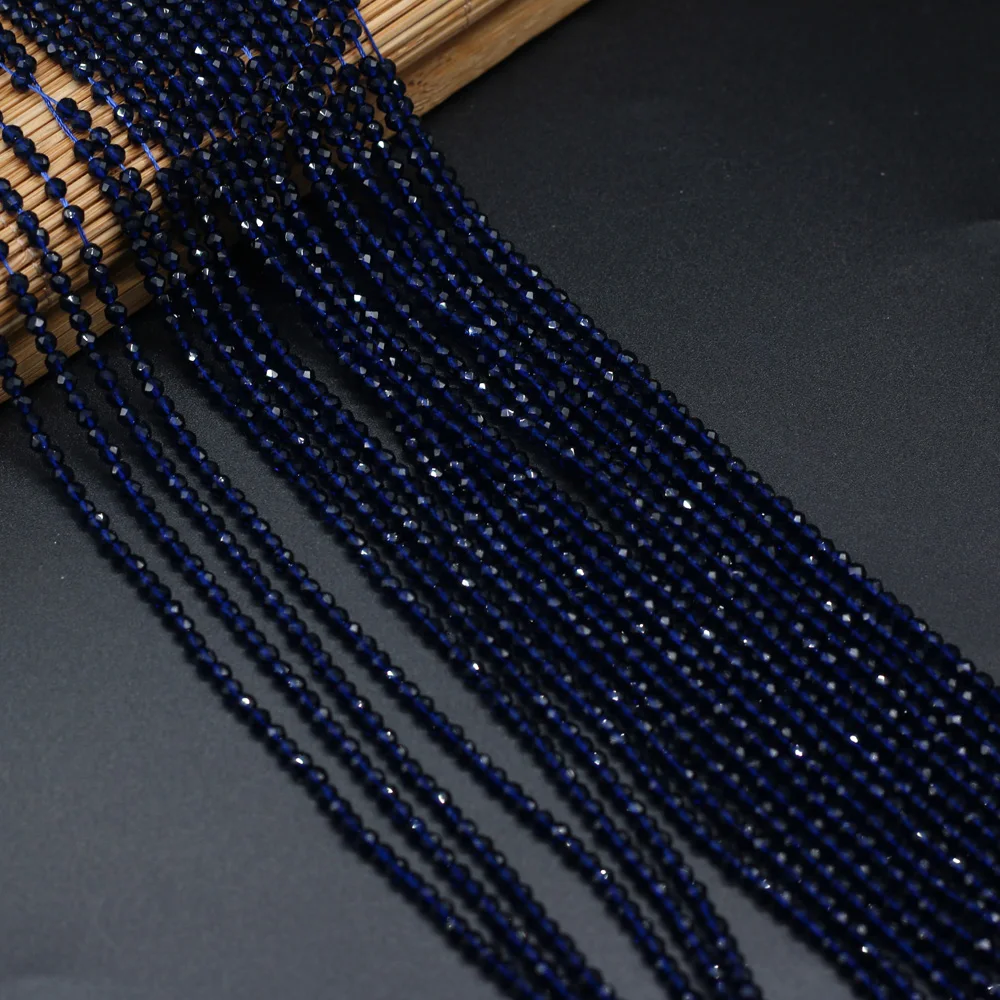 Natural Stone Small Beads Section Round Spinels Loose Beads for Jewelry Makin Bracelet Necklace Gift Size 3mm