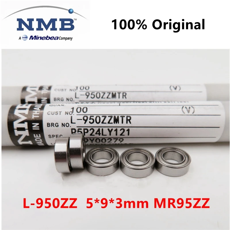 

20pcs/100pcs original NMB Minebea high speed bearing L-950ZZ 5*9*3 mm MR95ZZ precision miniature ball bearings 950 MR95 5x9x3mm