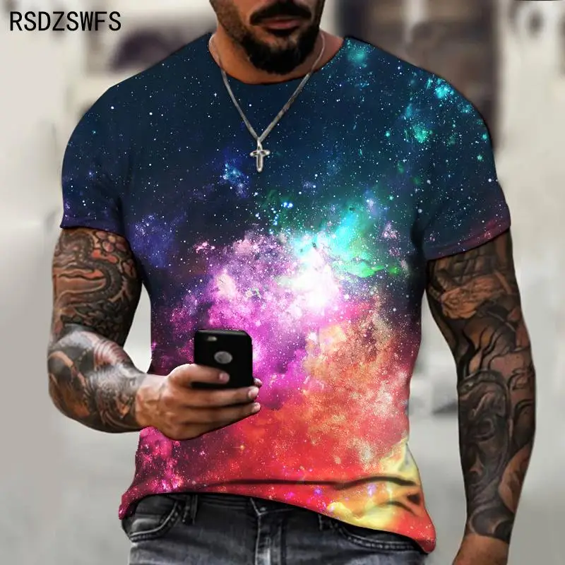 New Space Galaxy Planet Universe 3D printed Children\'s T-shirt kids Sky Star 3D printed cool tops boys girls fashion streetwear