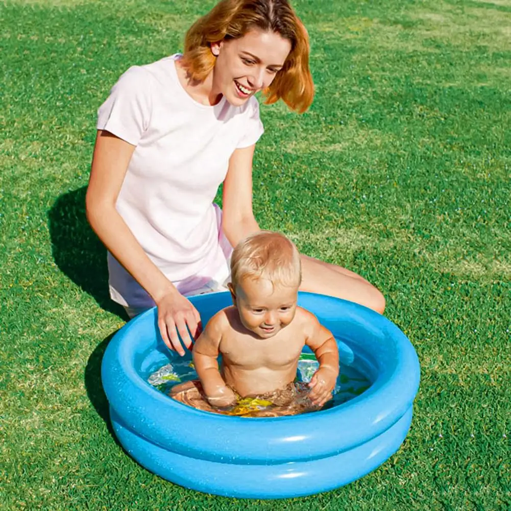 Summer Baby Inflatable Swimming Pool Thicken Blow Up PVC Round Swimming Pool Newborn Bathtub Kids Toddler Pool Accessories