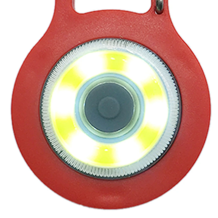 Mini luz conduzida da tocha da lanterna com 3 modos, luz portátil da espiga do chaveiro lanterna ao ar livre para caminhadas escalada emergência