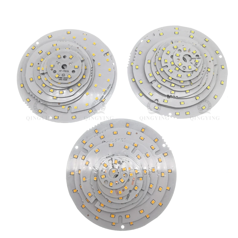 Panneau de lampe PCB LED, SMD2835, 3W, 5W, 7W, 9W, 12W, 15W, 18W, 24W, haute luminosité Ra80, panneau de lampe pour remplacer le plafonnier, vers le