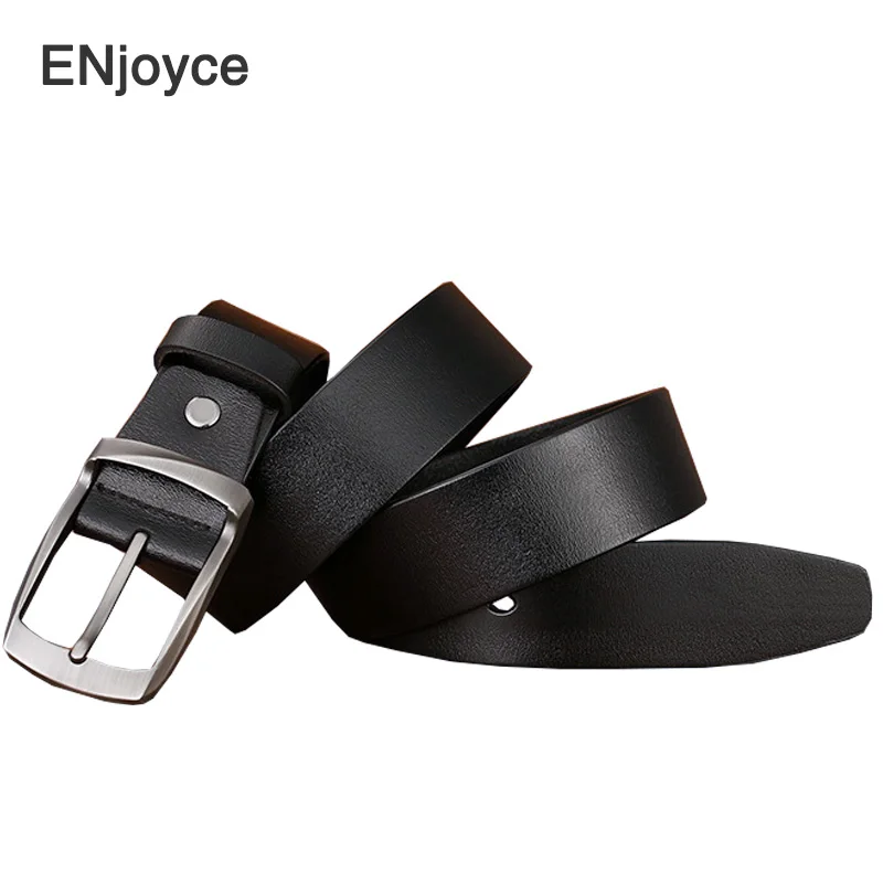 Luxury Brand Men Belt Alloy Pin Buckle Genuine Leather  Belts Jeans Casual Original Cowhide Waistband Youth Belt Accessories