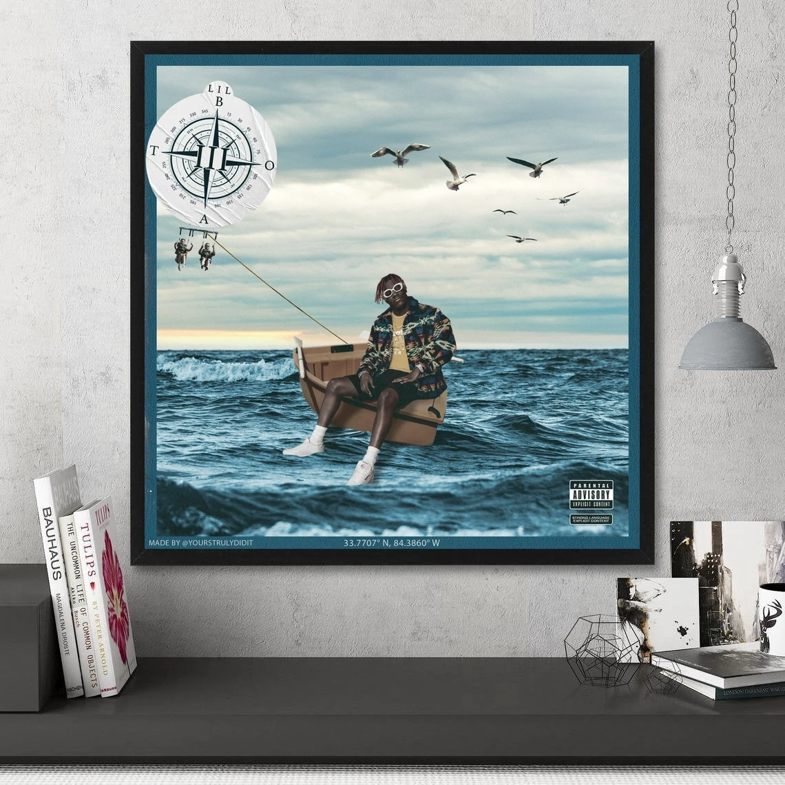 Lil Yachty Lil Boat 3 Music Album Cover Poster Prints Art Canvas Painting Wall Living Room Home Decor (No Frame)