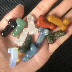 Natural Crystal carving Crafts Mixed Materials Mini Shaped Healing Stones Gifte