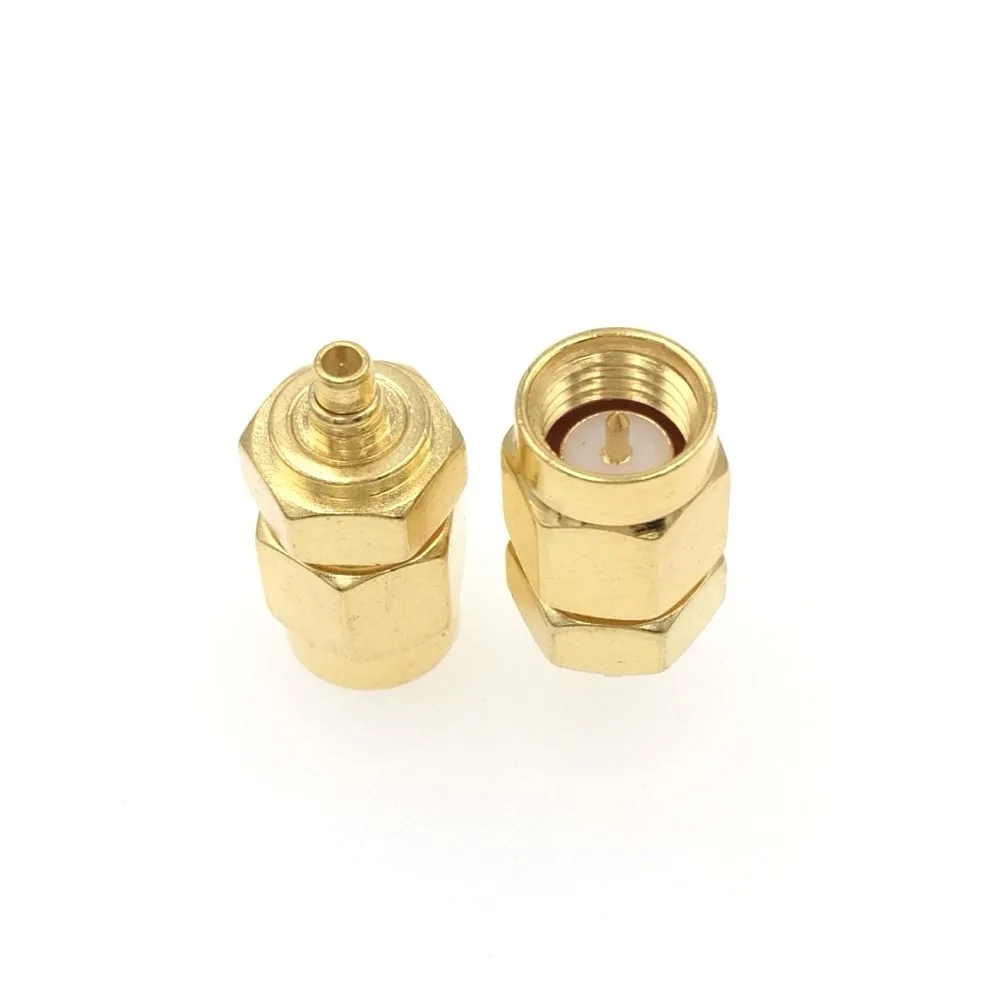 

50pcs MMCX Male To SMA Male Straight RF Adapter Connector