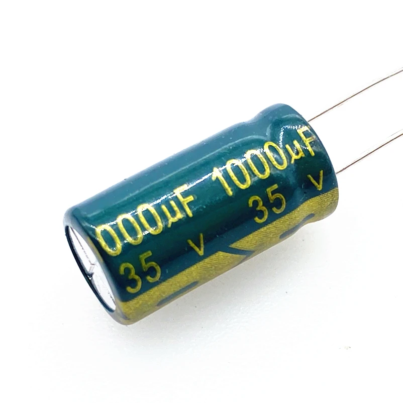 10 teile/los Original 35V1000uf Niedrigen ESR/Impedanz Hochfrequenz 35v 1000UF Aluminium-elektrolytkondensator Größe 10*17 1000UF 20% – Detail 1