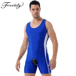 Mens Sexy Lingerie One-piece Open Butt Bodysuit Jumpsuit Nightwear Gay Sex Wrestling Singlet Crotchless Bodycon Undershirt