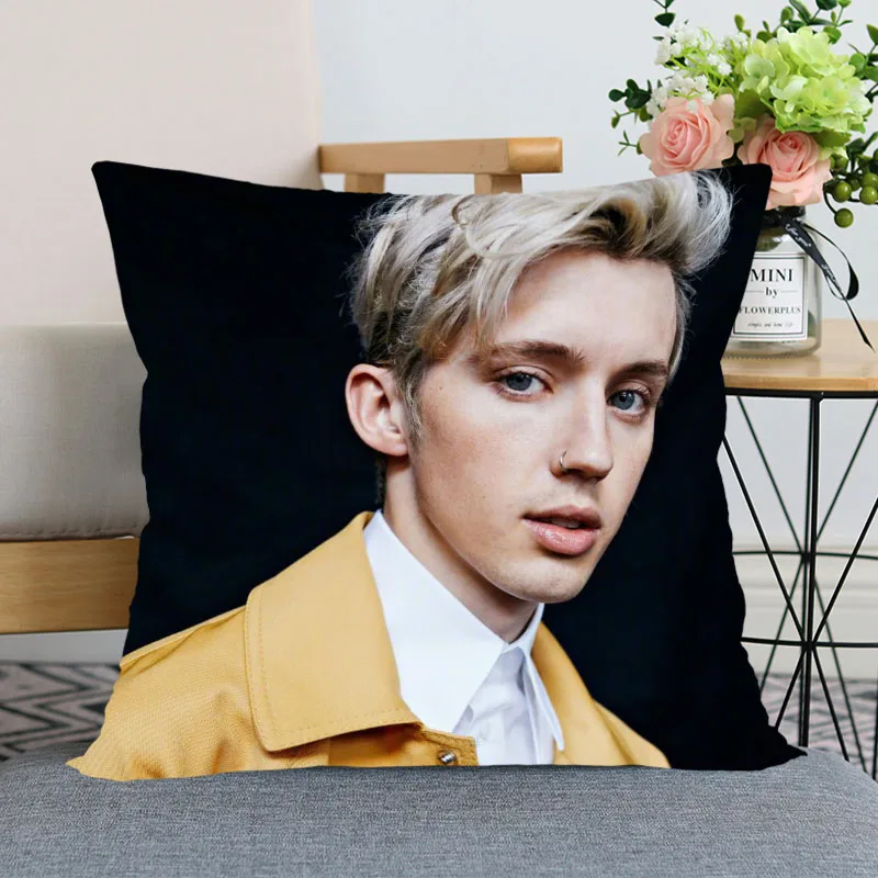 New Arrival Troye Sivan Pillow Case For Home Decorative Pillows Cover Invisible Zippered Throw PillowCases 40X40,45X45cm