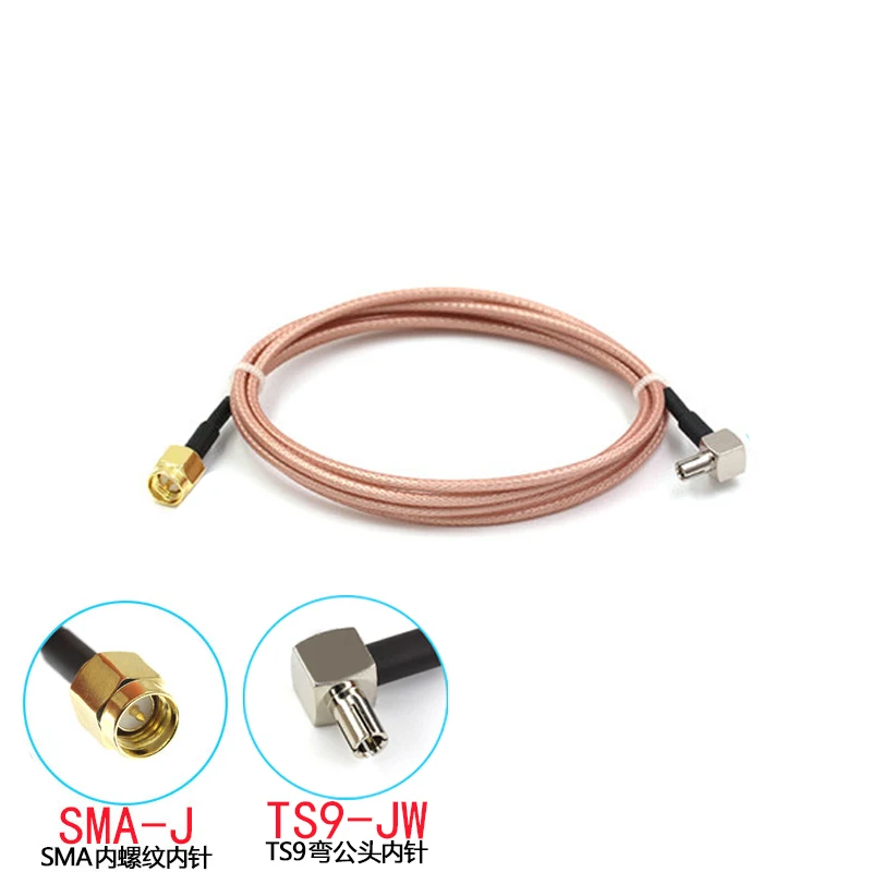 SMA Femmina a TS9 Connettore Maschio Adattatore Esterno Splitter Combinatore RF Coassiale Della Treccia del Cavo per 3G 4G antenne RG316