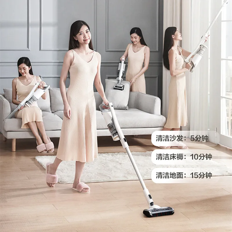 Midea wireless handheld vacuum cleaner household small large suction charging wall high power mite removal machine