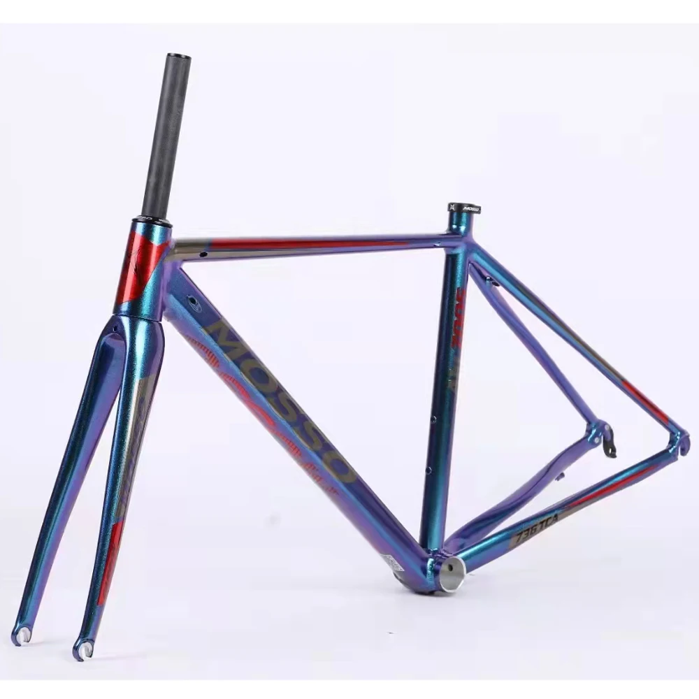 700C MOSSO 736TCA Road Bike Frame With Full Carbon Front Fork Aluminum Alloy Ultra-light Frameset Bicycle Accessories