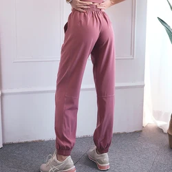 Pantalones de entrenamiento de Yoga para mujer, pantalones deportivos de cintura alta con cordón para ejercicio, correr, trotar, entrenamiento, 2023