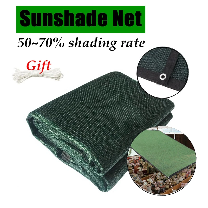 50~70% Shade Rate New HDPE Anti-UV Garden Succulent Plants Shading Nets Sunshade Sails Balcony Sun Shade Net Sunscreen Net