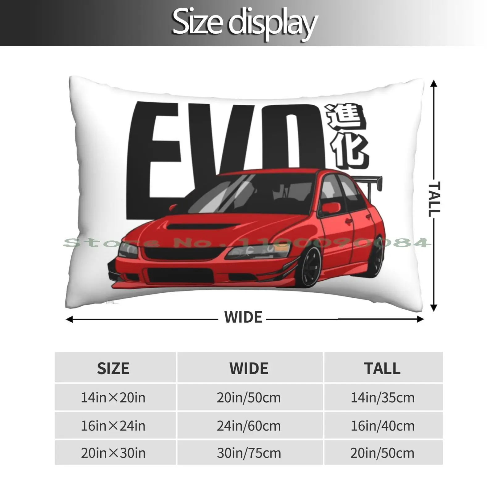 Lancer Evo 7 8 9 Red Pillow Case 20x30 50*75 Sofa Bedroom Death Stranding Cat Standing Ps4 Hideo Kojima Kitty Kitten Funny