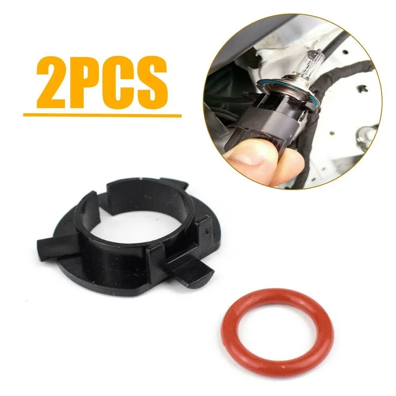 2Pcs/Lot H7 LED Car Headlight Bulb Base Holder Adapter Socket for Kia Mitsubishi Auto Headlamp Mount Stand Retainer