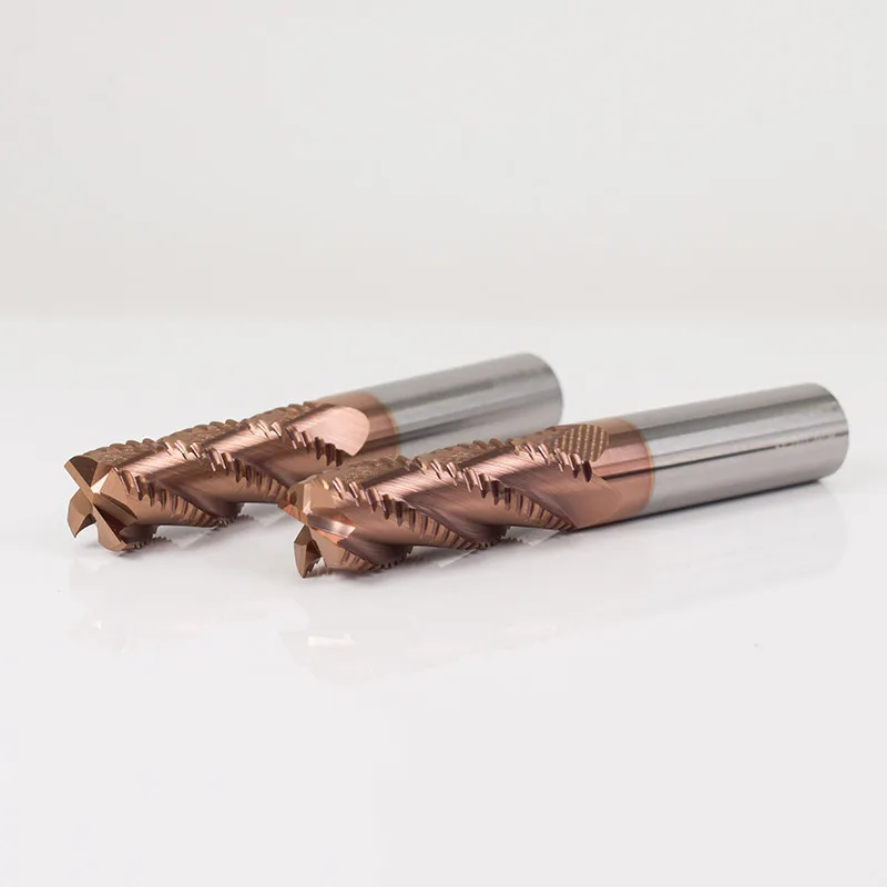 ZCT Roughing Milling Tools CNC Milling Cutter Roughing End Mills HRC55 4 Flutes Fresa Metal Cutter 4mm 6mm 8mm 10mm 12mm Endmill