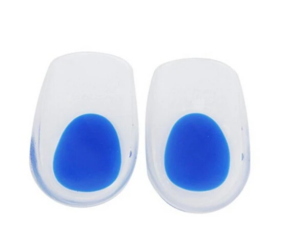 Plantillas de Gel de goma suave Unisex, almohadillas de soporte para zapatos, almohadilla de calidad para el dolor de talón, 1 par