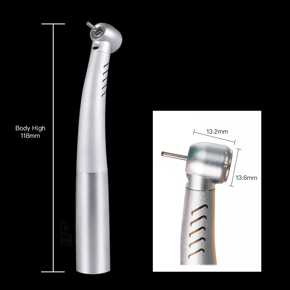 Dental Optical Fiber LED Turbine High Speed Handpiece 4 Water Spray Compatible 2 4 6 Holes Quick Coupling