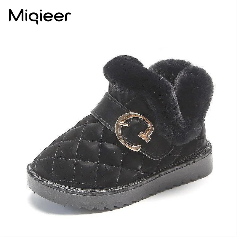 Neue Winter Kinder Schnee Stiefel Wasserdicht Dicken Plüsch Warme Mädchen Jungen Stiefel Nicht-Slip Mode Kleinkind Baby Schuhe 1-7 jahre