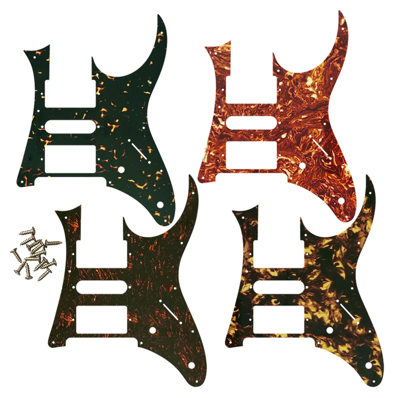 Pleroo Custom Electric Guitar Parts -For MIJ Ibanez RG350 DXZ Guitar Pickguard HSH Humbucker Pickup Scratch Plate Flame Pattern