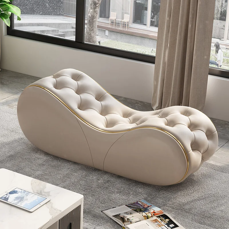 

Italian Bed End Stool Bedroom Leather Bedside Stool Light Luxury Cloakroom Stool Living Room Strip Sofa Stool