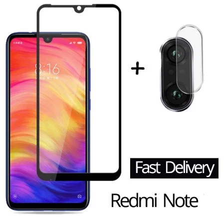 2-in-1 Camera Tempered Glass for Xiaomi Redmi Note 7 8 9 10S 10T 11T Screen Protector Front Film for Redmi 8A 9S 9 Pro 9s Glass