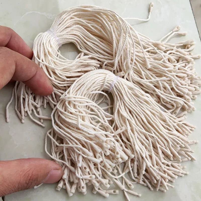 1000 قطعة القطن الطبيعي سلاسل صغيرة 20 سنتيمتر حقيبة الحبال للعلامات DIY بها بنفسك الملابس والاكسسوارات سوينغ علامة الحبال #3