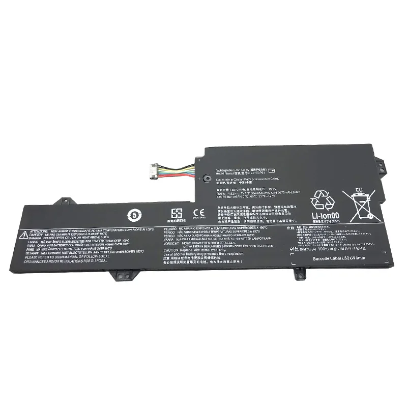 Imagem -02 - Lmdtk Nova L17c3p61 L17l3p61 L17m3p61 Bateria do Portátil para Lenovo Ideapad 320s13ikb Yoga 720-12ikb 330-11igm Xiaoxin 7000-13 36wh