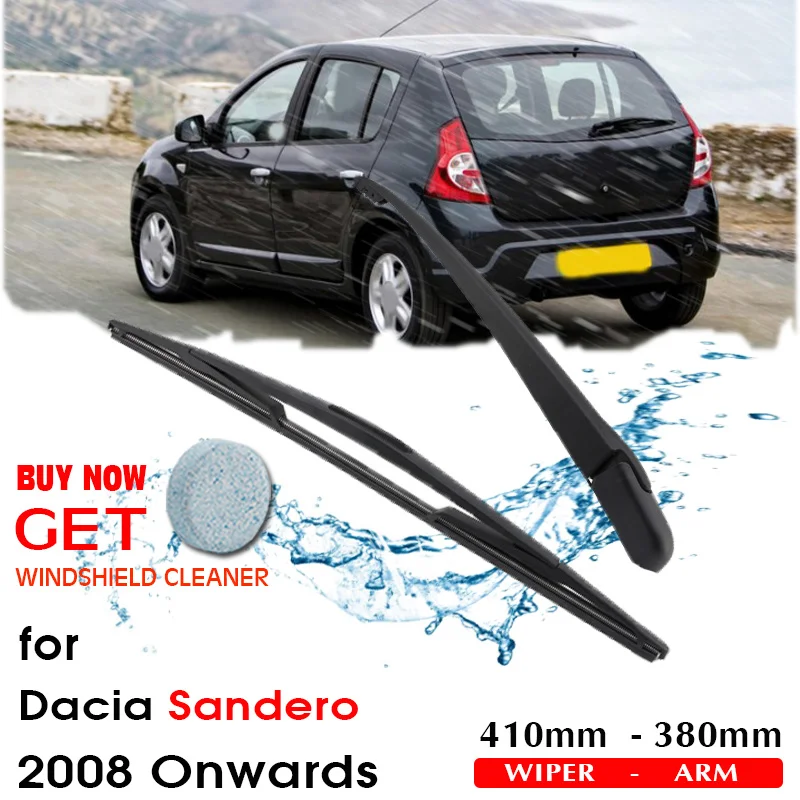 

Car Wiper Blade Rear Back Window Windscreen Windshield Wipers Auto Accessories For Dacia Sandero Hatchback 410mm 2008 Onwards