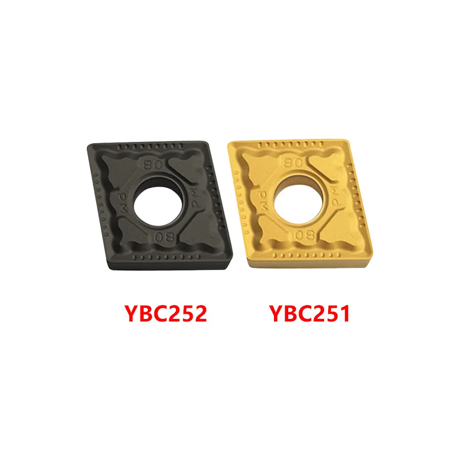 CNMG120404 CNMG120408-PM CNMG120412 PM YBC251 YBC252 inserto in metallo duro utensile per tornitura esterna utensili da taglio tornio CNC lama originale