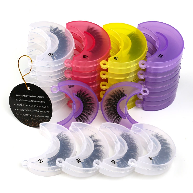

Wholesale Lashes 4/20/50/100 Pairs Mink eyelashes Wholesale Natural False Eyelashes Makeup 3D Mink Lashes Bulk Thick Faux Cilios