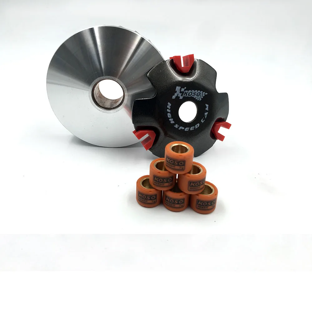 MOFO Racing Variator Scooter Variator Kit with Roller Weights Drive Pulley for GY6 50 80 139QMB/QMA ZX Dio 50 Scooter Moped koso