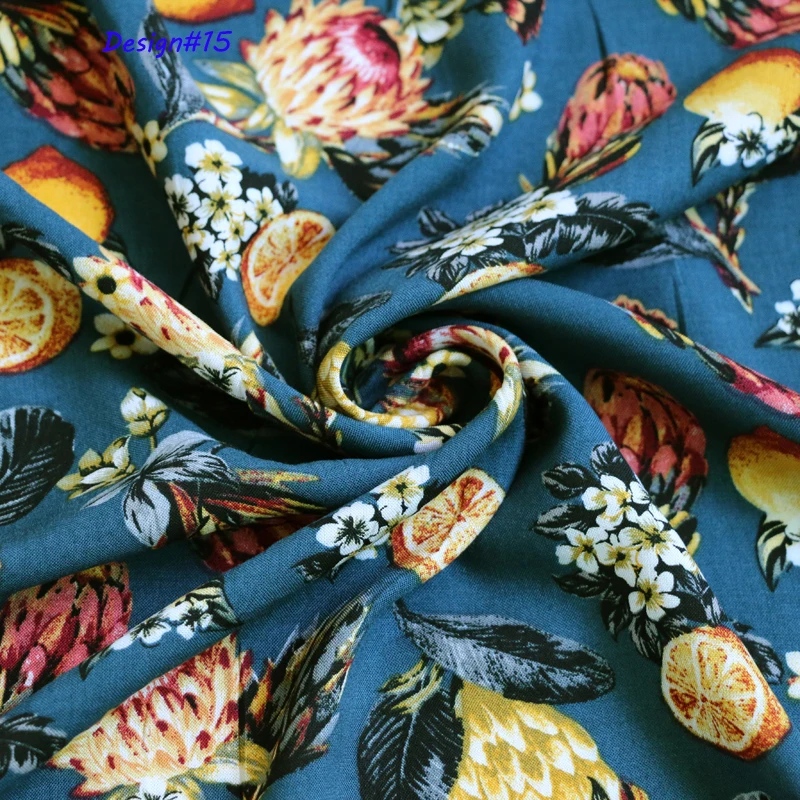 1 Meter X 1,35 Meter Hochwertiger Viskose-Stoff Rayon-Popeline Kleider- und Hemdenmaterial Großhandel – Detail 30