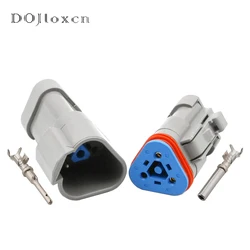 1/5/10/20/50 Sets 3 Pin ROSH Environmental Protection IP68 Deutsch DT04-3P-P006 DT06-3S-P006 ConnectorWith 120 Ohm Resistance