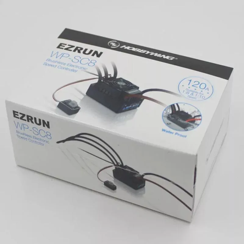 Hobbywing EZRUN WP SC8 Waterproof 120A Brushless ESC RC Car EZRUN-WP-SC8 RC Speed Controller