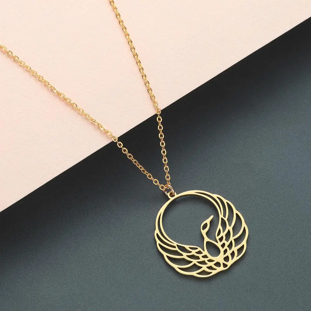 Todorova الفولاذ المقاوم للصدأ مجوهرات Guardian الملاك القلب القلائد للنساء لطيف الحيوان الحصان قلادة قلادة إكسسوارات فتيات