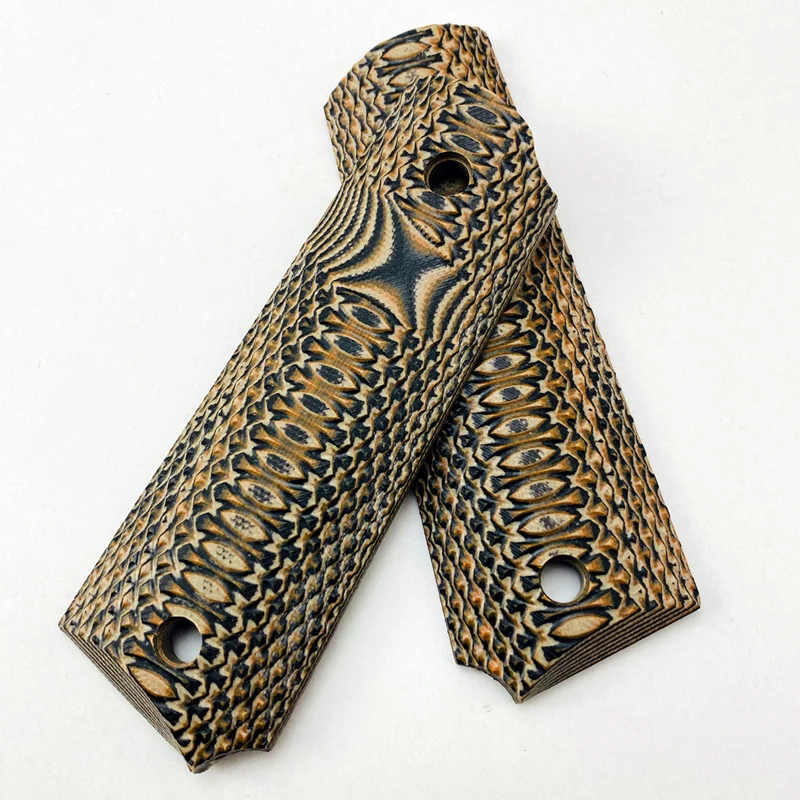 1 paio G10 materiale tattica 1911 modelli impugnature maniglia Patch personalizzato fai da te bilance pistola gambo accessori parti lastra antiscivolo