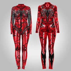 2020 The Amazing Spider Hero Cosplay Gwen Stacy Costume Spandex Zentai Mask Hoodie Spider Zentai Suit Anti-Gwenom for Women Girl