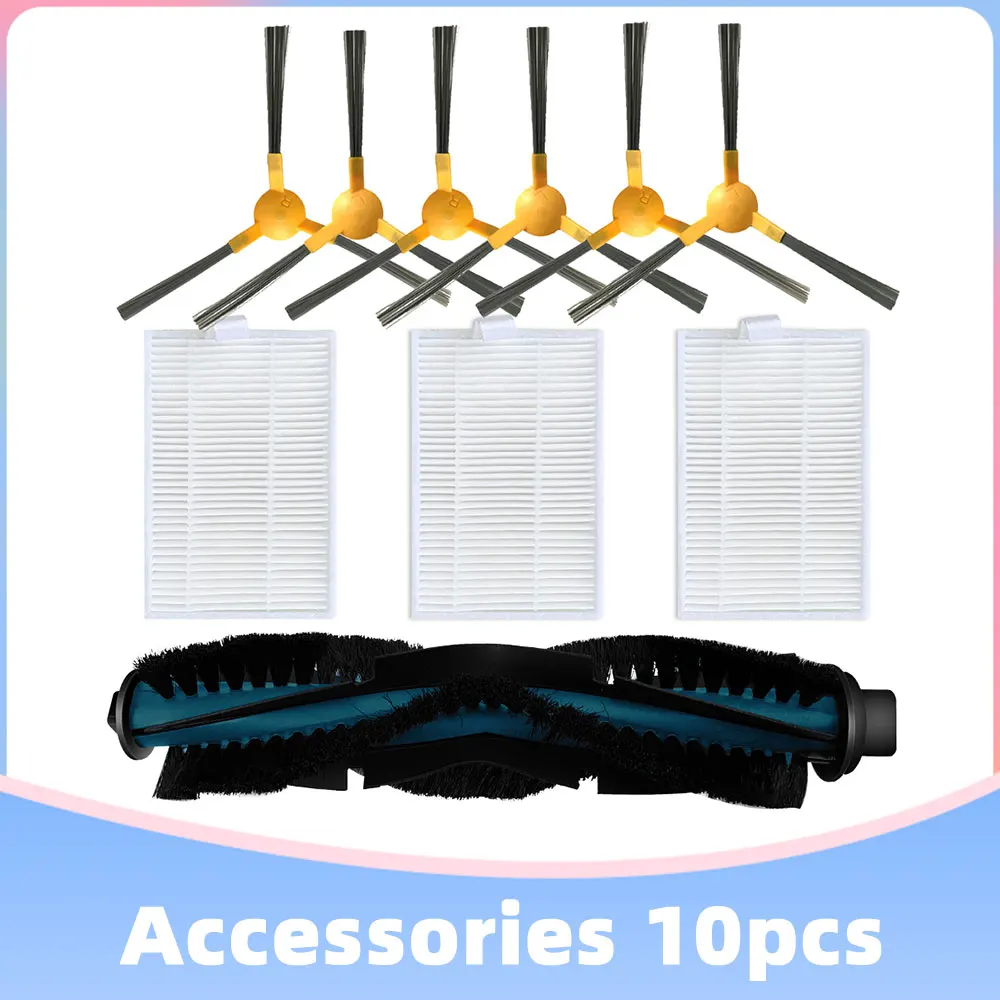 Replacemnet moosoo RT30 / 40/50ロボット掃除機メインサイドブラシとhepaフィルタースペアパーツ