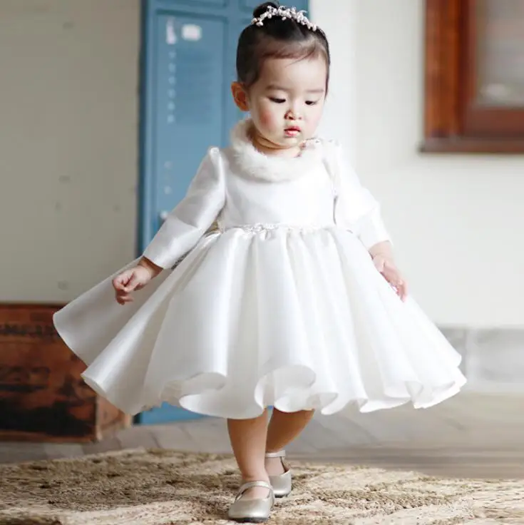 Girls Gown Tutu 1st Birthday Dress Wedding Party Princess Dress For Girl Baby Christening Baptism Dress Kids Dresses For Girl