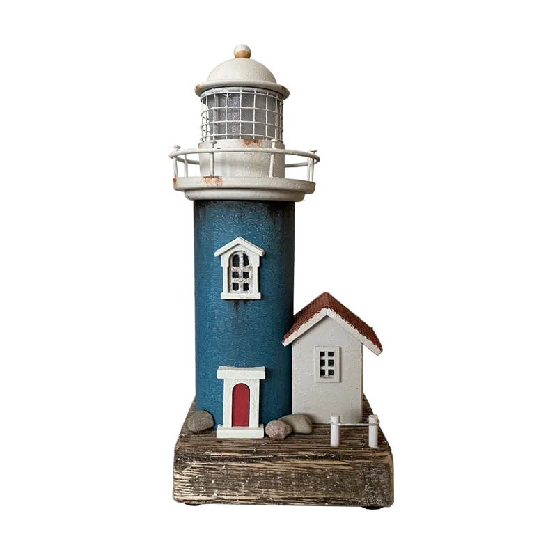 American retro vintage nautical lighthouse handmade small light bar/home decoration nostalgic creative crafts art