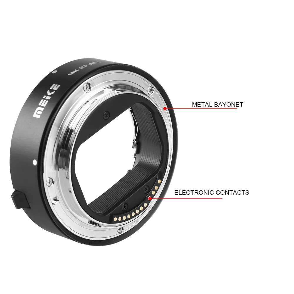 Meike MK-RF-AF1 Metall AF Makro-Verlängerungsring Autofokus-Adapterring 13mm 18mm für Canon EOS-R EOS-RF EOS-RP Serienkameras – Detail 7