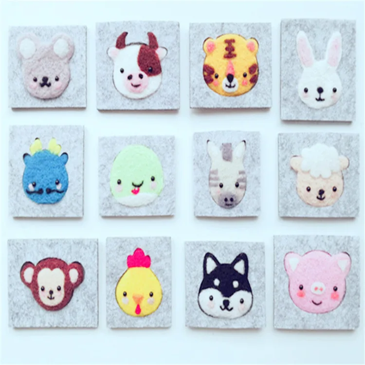 Animal Wool Felt Mold Needle Felting DIY Craft Stencil Applique Mold Accessories Felt Starter Kit Pattern Woolcraft For Beginner