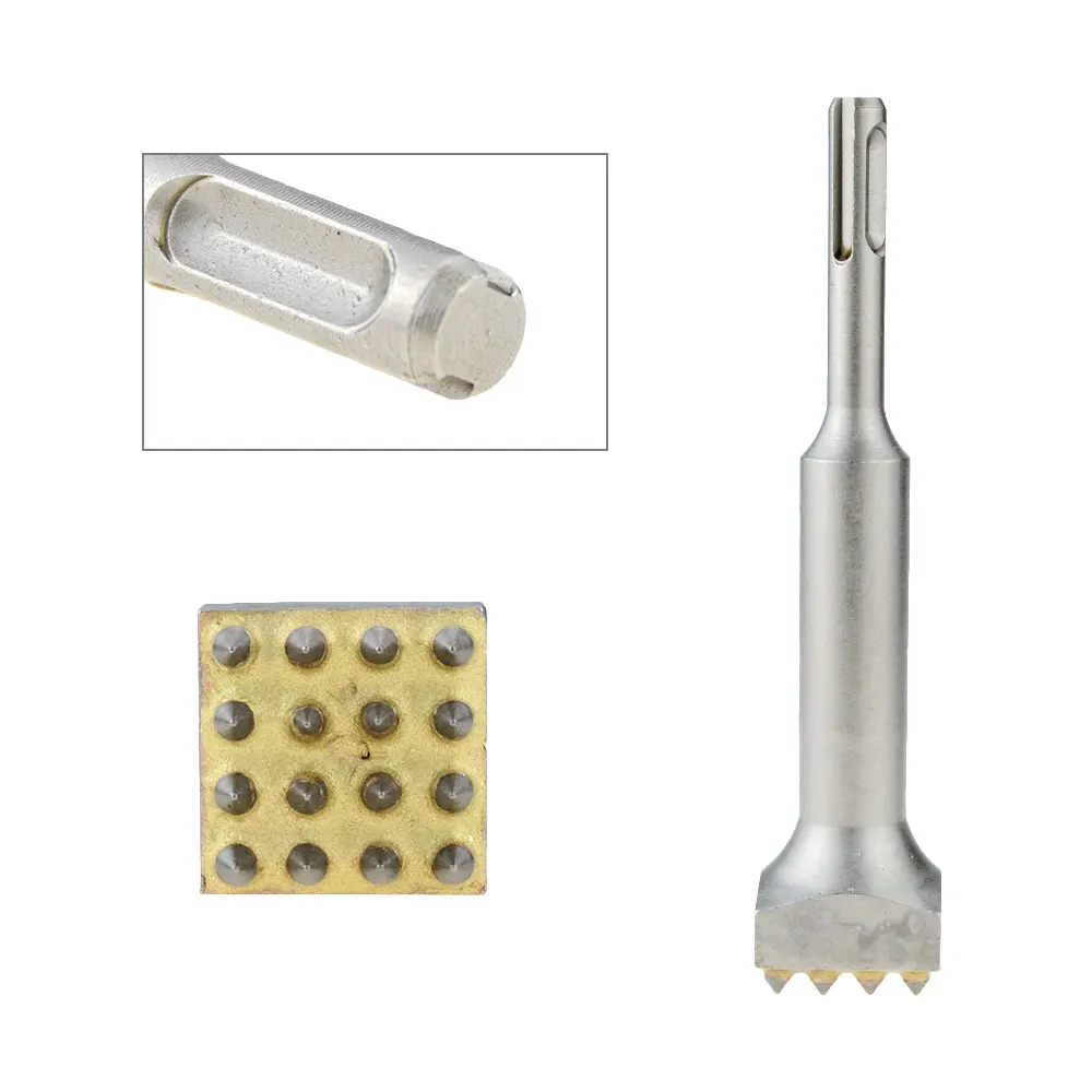 Broca de martelo elétrico rotativo, Cinzel Bit para Pedra, Laje, Ponte, Parede, Cimento, Gouge, Flat, Round, Point, Groove