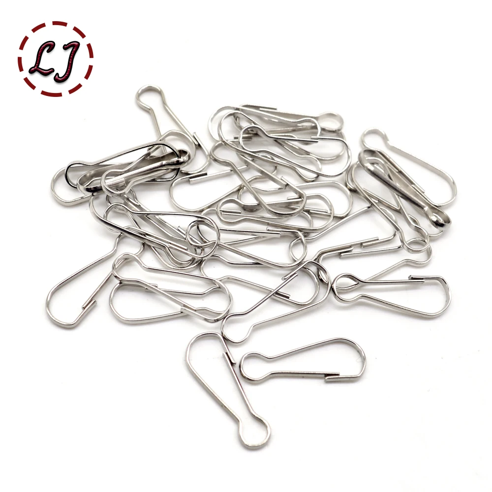 100pcs/lot silver Metal buckle Snap hook Bag hanger Lobster Clasp DIY Sewing handmade Key chain button